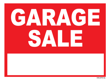 423x311 Garage Sale 2016