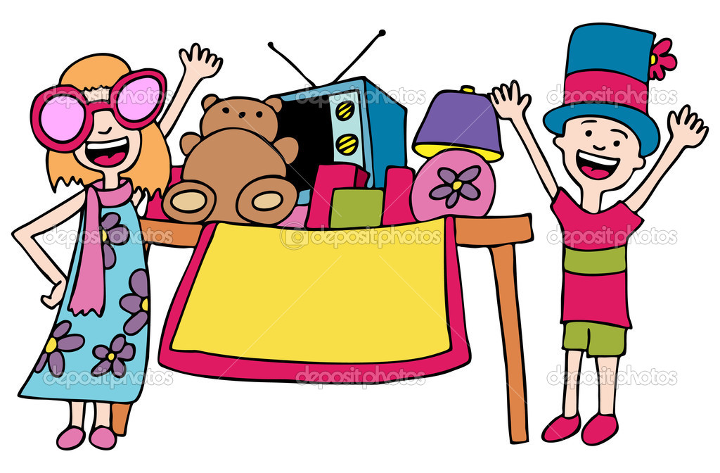 1024x672 Yard Sale Items Clipart
