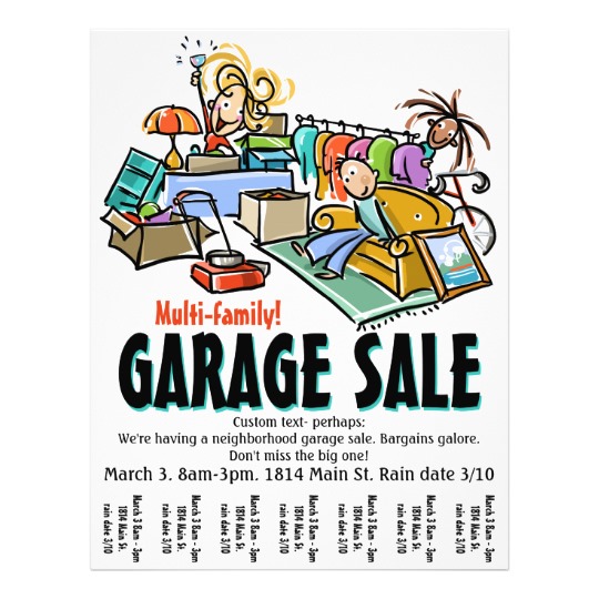 540x540 Garage Sale. Moving Sale. Yard Sale Custom Flyer Custom Flyers
