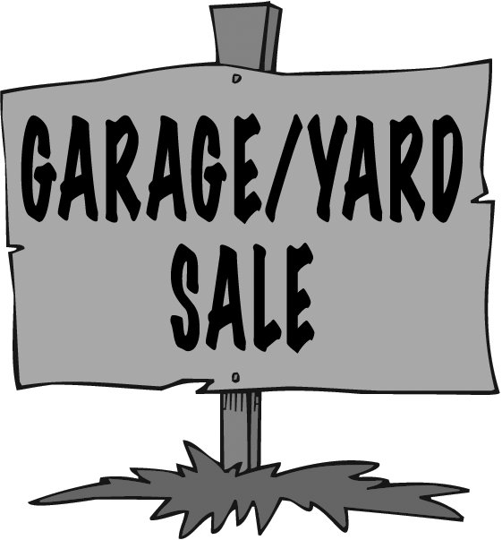 561x603 Garage Sale Sign Clipart