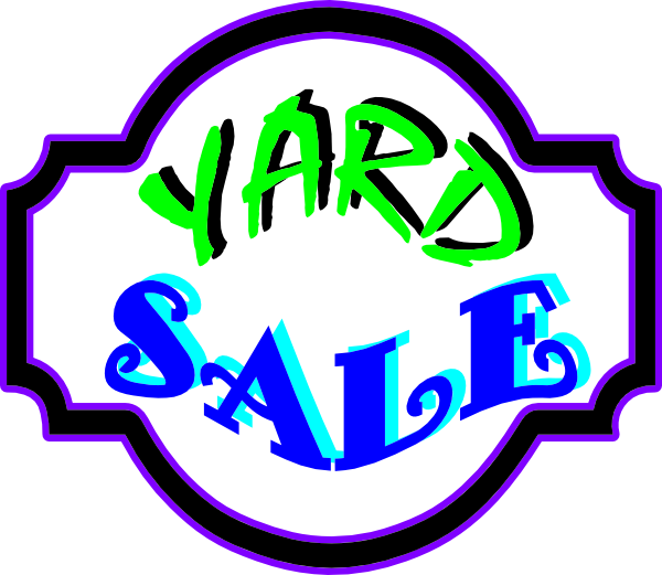 600x521 Yard Sale Sign Clip Art