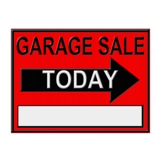 324x324 Garage Sale Signs Gifts On Zazzle