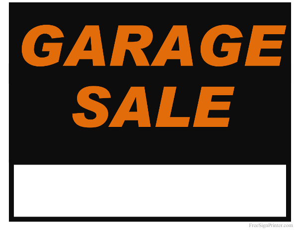600x464 Printable Garage Sale Sign Garage Sale Signs Valo