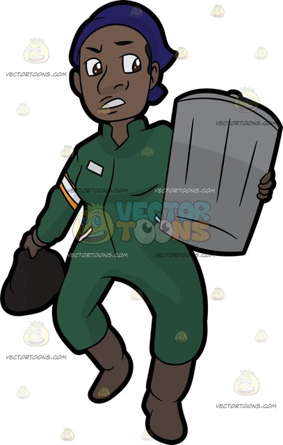 407x640 Female Sanitation Worker Clipart