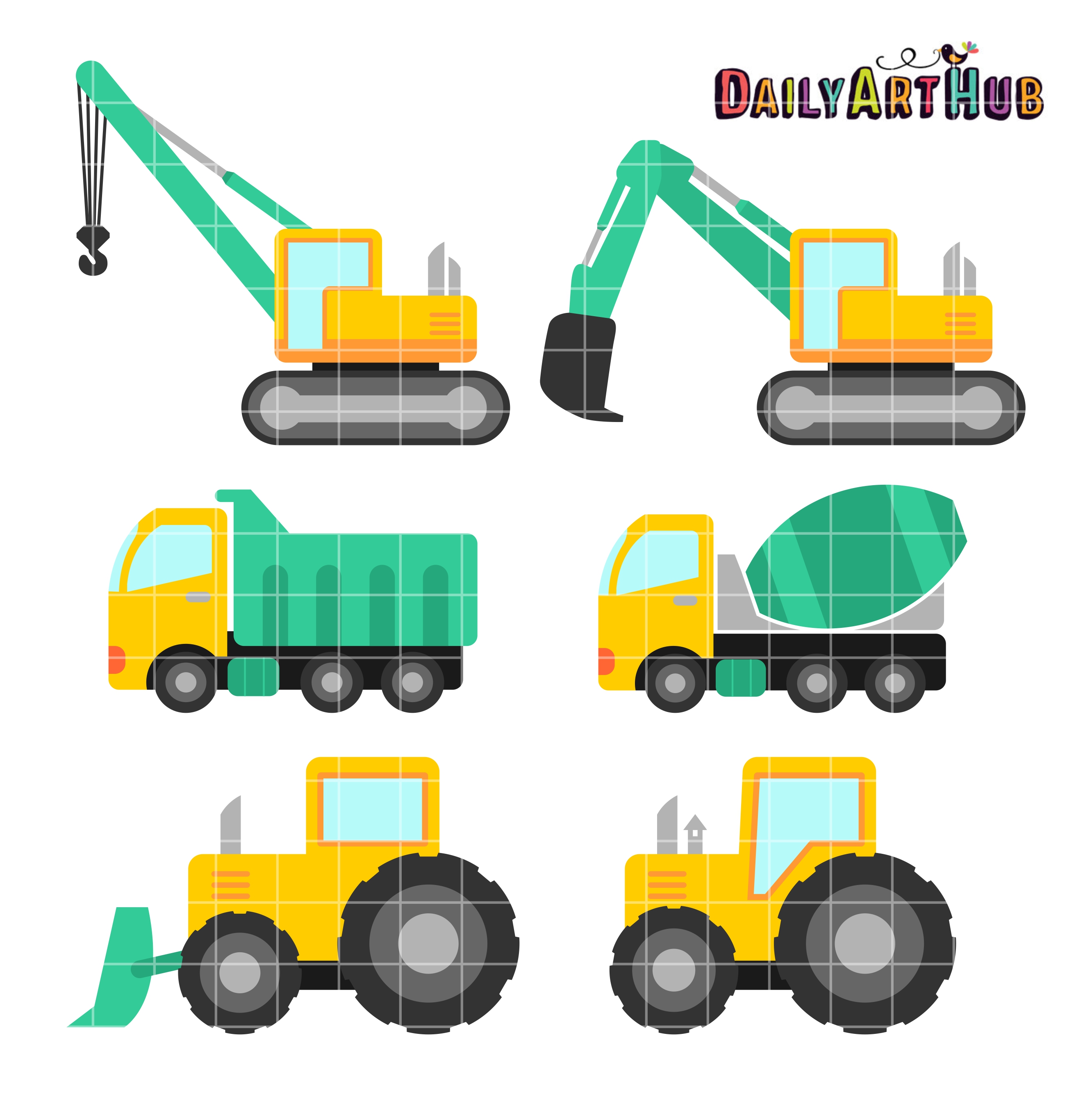 2664x2670 Vehicle Clipart Construction Vehicle