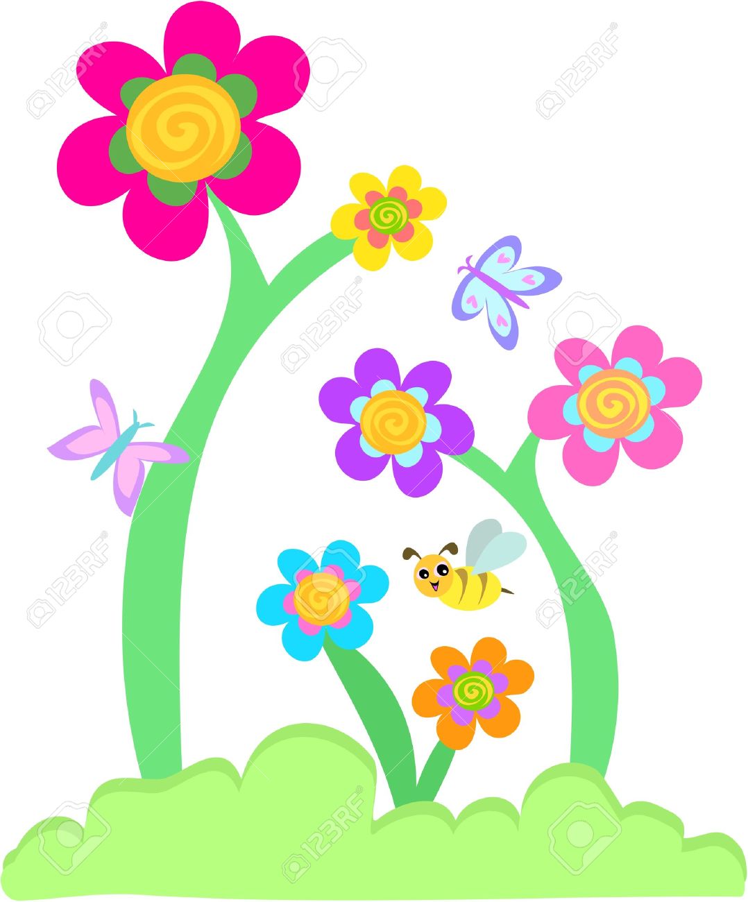 1078x1300 Garden Clipart Flower Cartoon