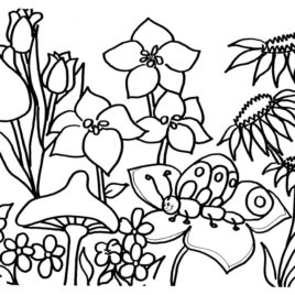 268x268 Fairy Coloring Book And Coloring Pages Fairy Garden Coloring Page