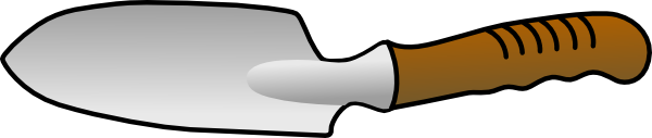 600x127 Trowel Clip Art