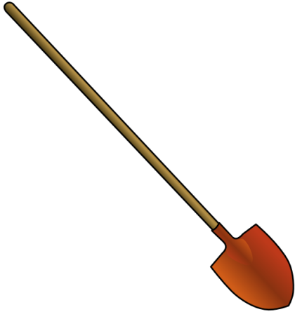 420x445 Fancy Shovel Clip Art