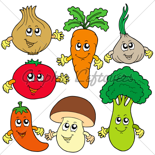 500x500 Vegetables With Faces Garden Tools, Vegatables, Fruit