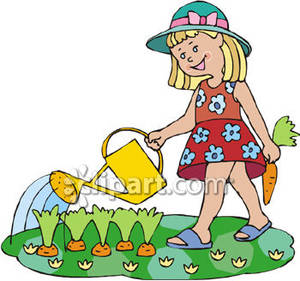 300x281 Girl Clipart Gardener