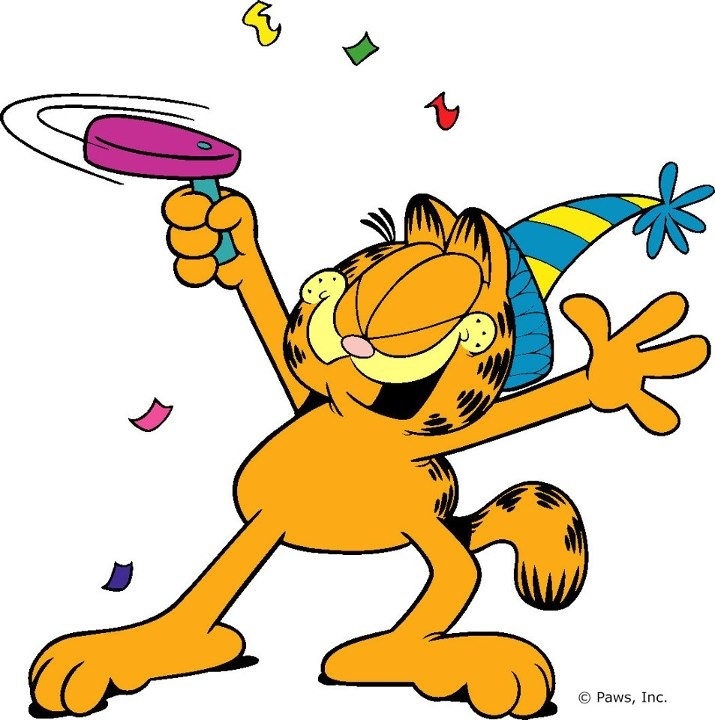 715x720 Garfield Clipart Party