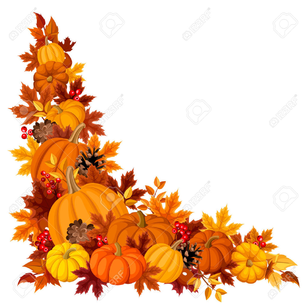 1300x1300 Thanksgiving Clipart Garland