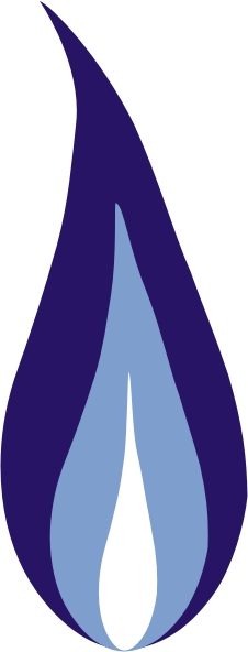 226x592 Blue Clipart Gas Flame