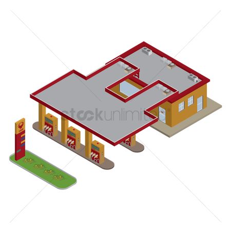 450x450 Free Gas Station Stock Vectors Stockunlimited