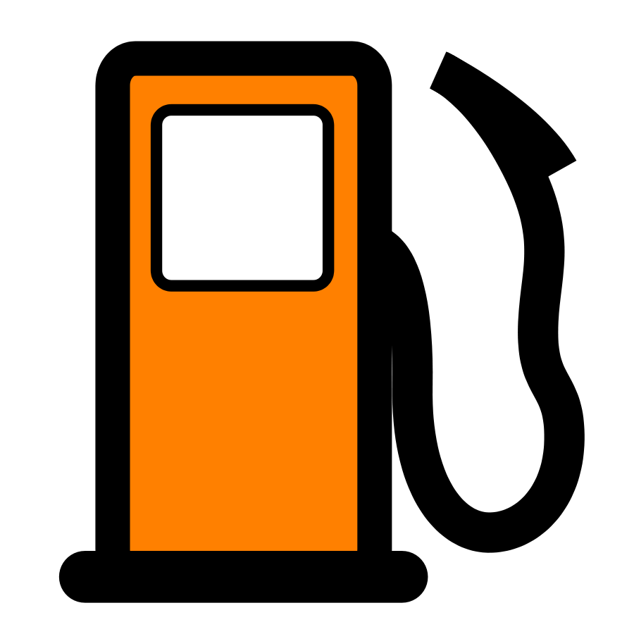 900x900 Gas Station Clipart