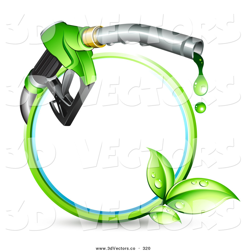 1024x1044 3d Vector Clipart Of A Blue And Green Circle With Sprouting Leaves