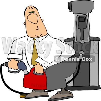 400x400 Pumping Gasoline Into A Gas Can Clipart Djart