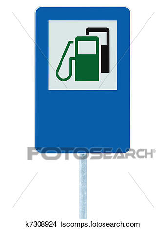 340x470 Stock Photo Of Gas Station Road Sign, Green Energy Concept
