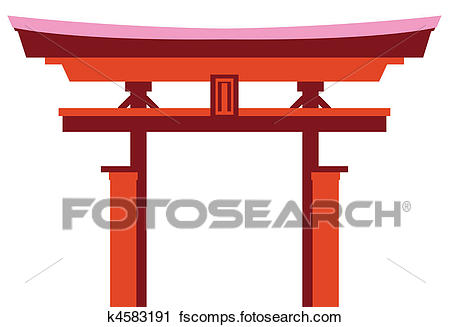 450x327 Clipart Of Japan Torri Gate K4583191