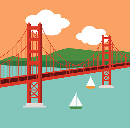 418x412 Golden Gate Bridge Clipart