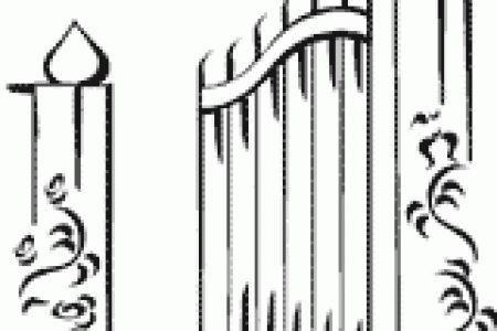 450x300 Black Gate Clip Art