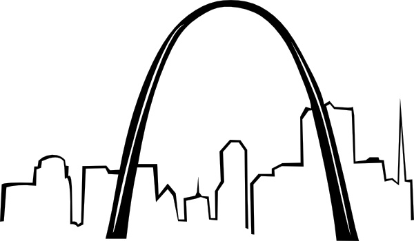600x350 St Louis Gateway Arch Clip Art Free Vector In Open Office Drawing