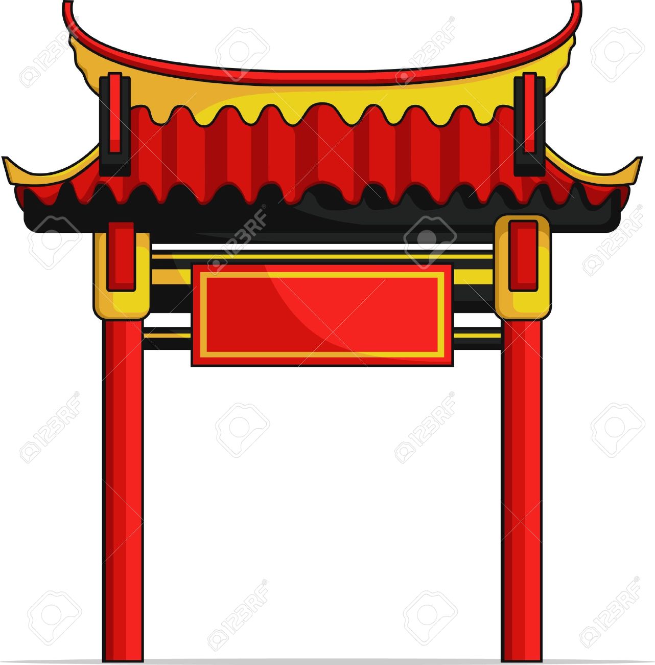 1282x1300 Chinese Clipart Arch
