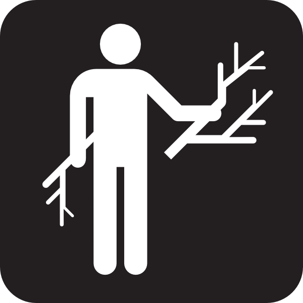 600x600 Wood Gathering Black Clip Art