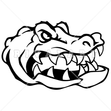 361x361 Alligator Clipart Black And White Clipart Panda