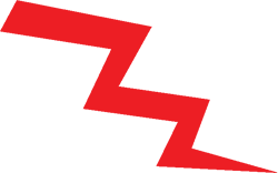 250x156 Red Lightning Bolt Symbol