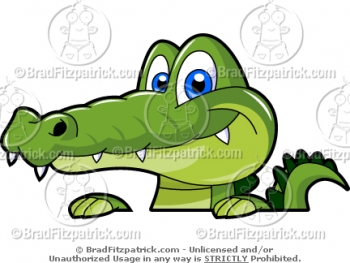 350x263 Gator Face Clipart