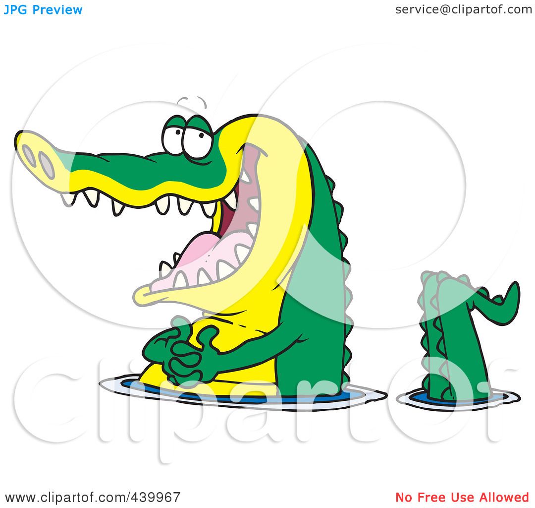 1080x1024 Royalty Free (Rf) Clip Art Illustration Of A Cartoon Happy Gator