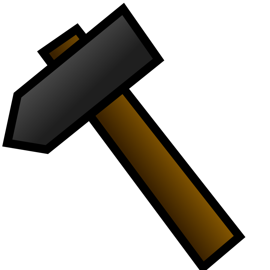900x900 Gavel Hammer Clip Art Free Vector 4vector 2 Clipartix 3 2