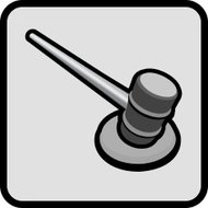 190x190 Blue Gavel Icons Premium Clipart