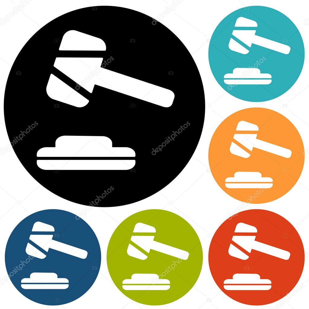 1024x1024 Hammer, Gavel, Lawyer Icons Stock Vector Slasny1988