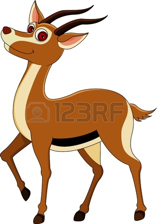 316x450 Gazelle Cartoon Royalty Free Cliparts, Vectors, And Stock