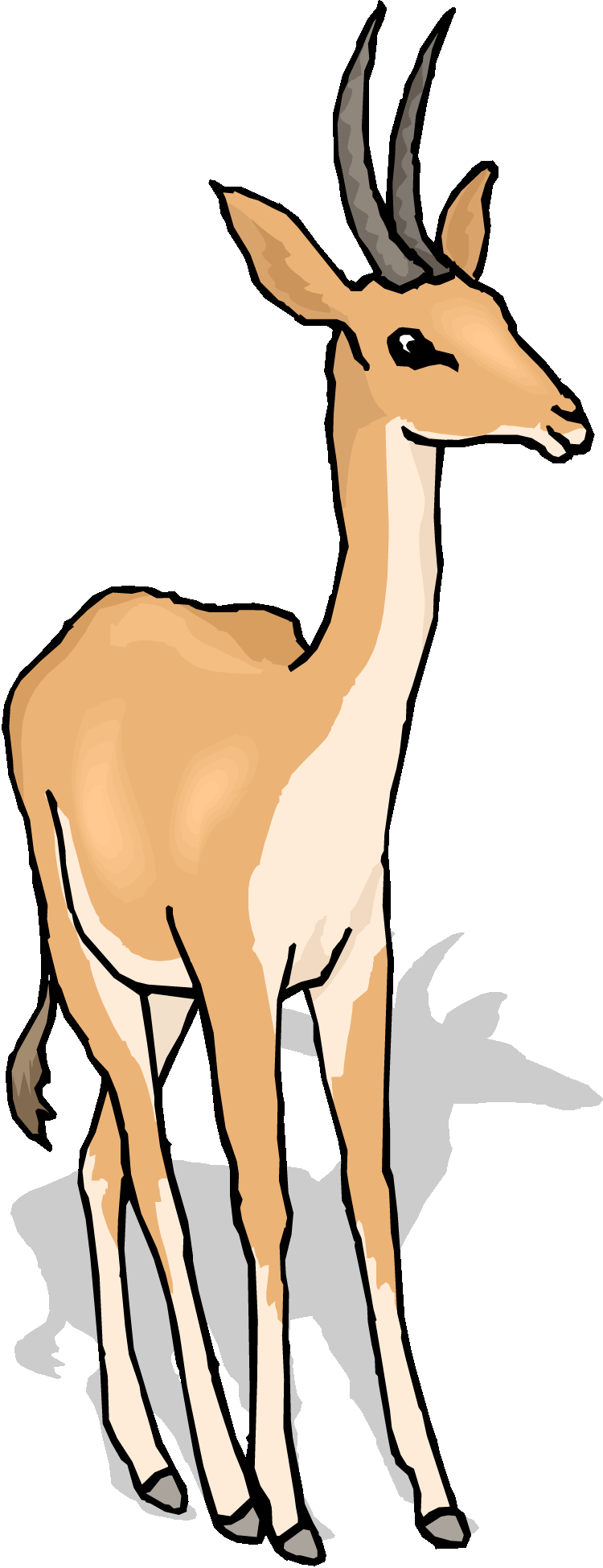 750x1949 Gazelle Clip Art Clipart Panda