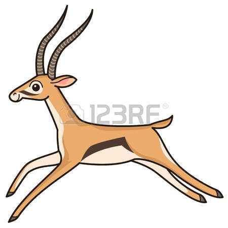 450x450 Gazelle Clipart Cartoon