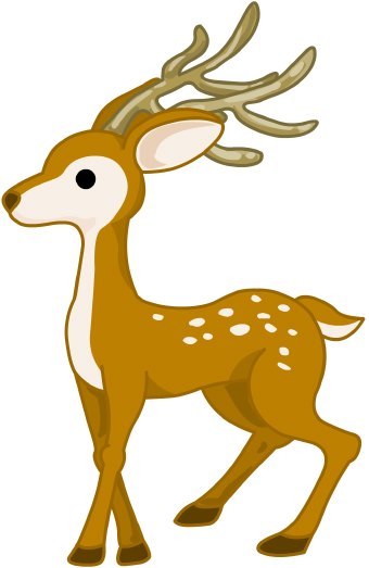 340x523 Gazelle Clipart Deer