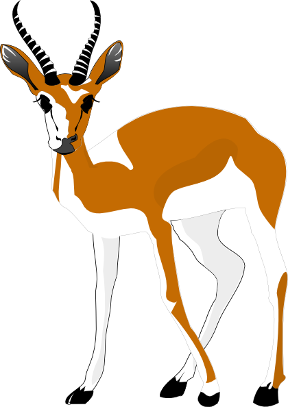 420x594 Antelope Clip Art
