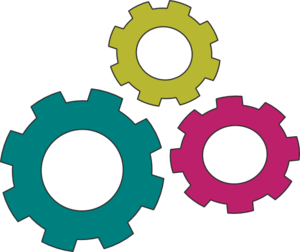 300x252 Cogs Collection Black Clip Art