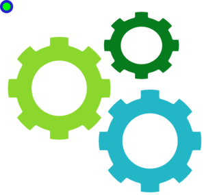 298x285 Gears Greens Clip Art