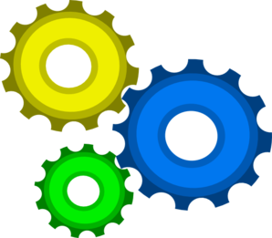 298x261 Three Gear Combo By Mark W P Clip Art