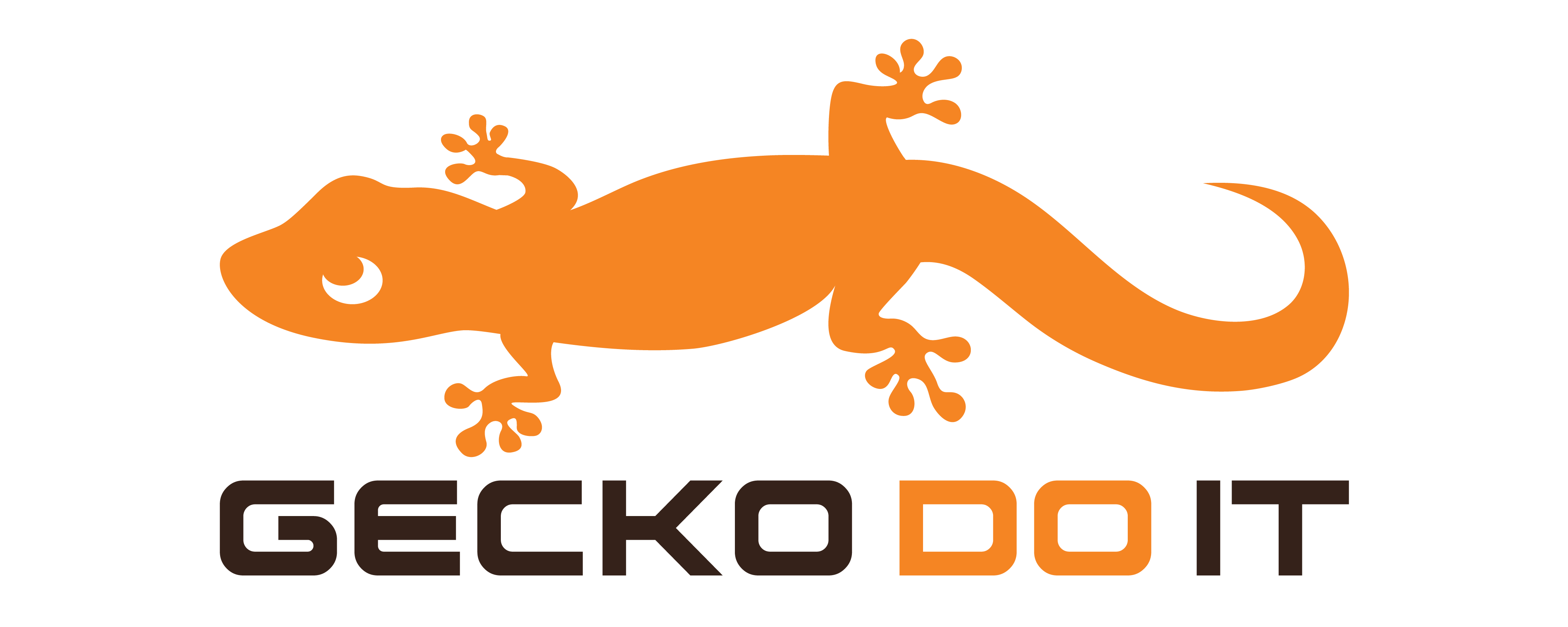 4167x1667 Orange Clipart Gecko