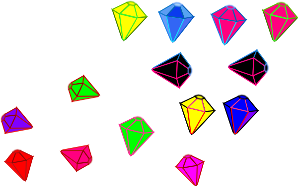 600x376 Gems In Pieces Clip Art
