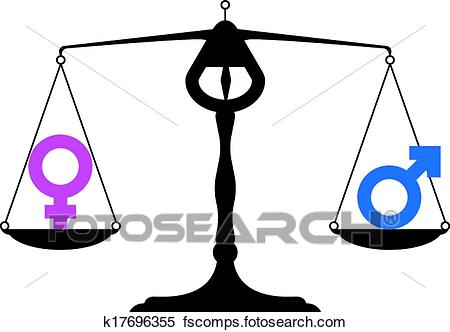 450x332 Clipart Of Gender Equality Symbols K17696355