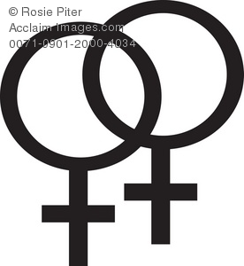 276x300 Two Female Gender Symbols Royalty Free Clip Art Picture
