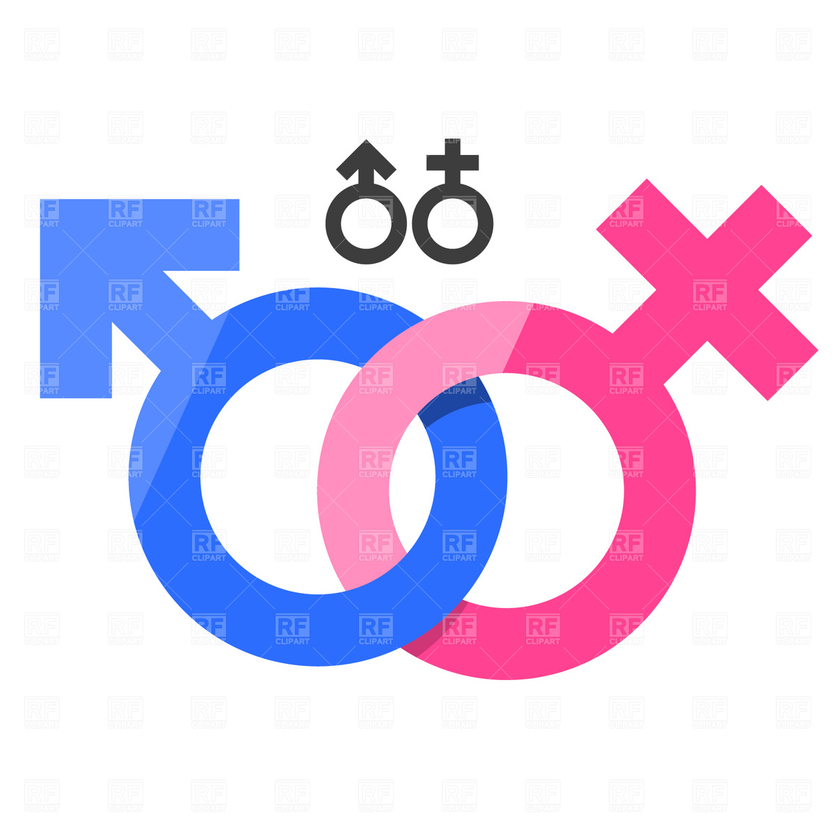 1200x1200 Gender Symbols Clipart