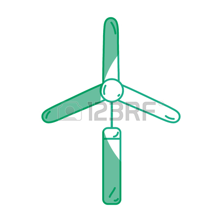 450x450 Silhouette Industry Windpower Generator To Ecology Protection